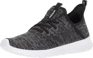 adidas Women's Cloudfoam Pure Running Shoe, Black/Black/White,