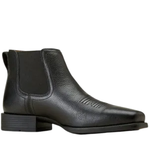 Ariat Men's Booker Ultra Black Deertan Square Toe Western Boots 10046984