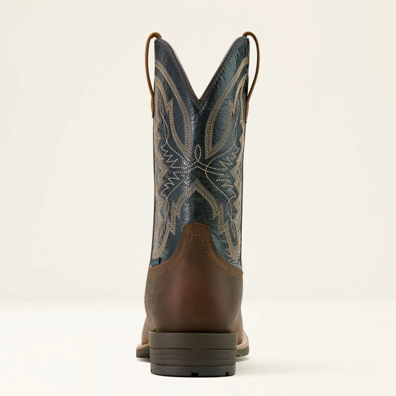Ariat Men's Taupe & Dark Denim Hybrid Ranchwork H2O Wide Square Toe Cowboy Boots 10061232