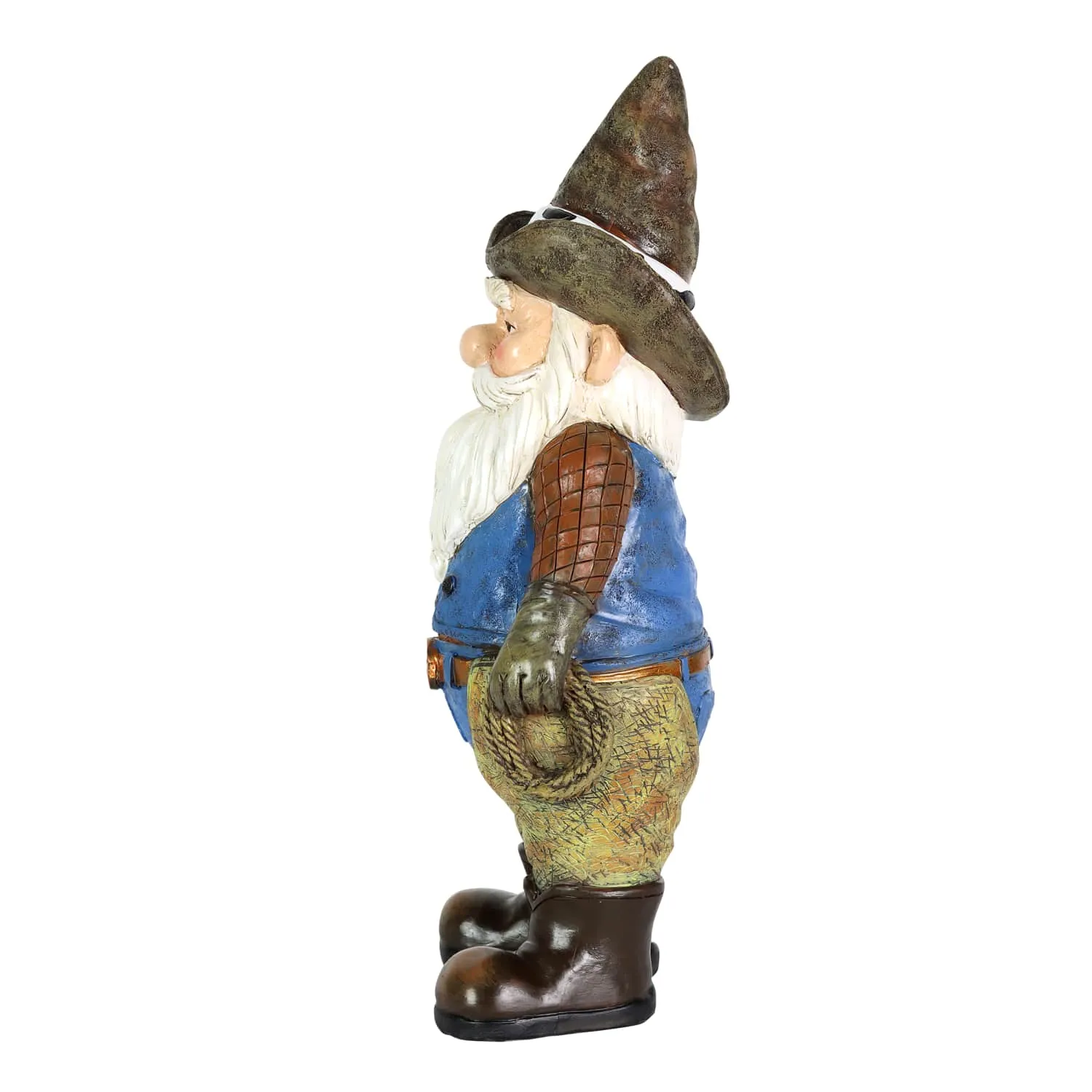 Bronco Billy Cowboy Gnome Garden Statue, 6 by 13.5 Inches