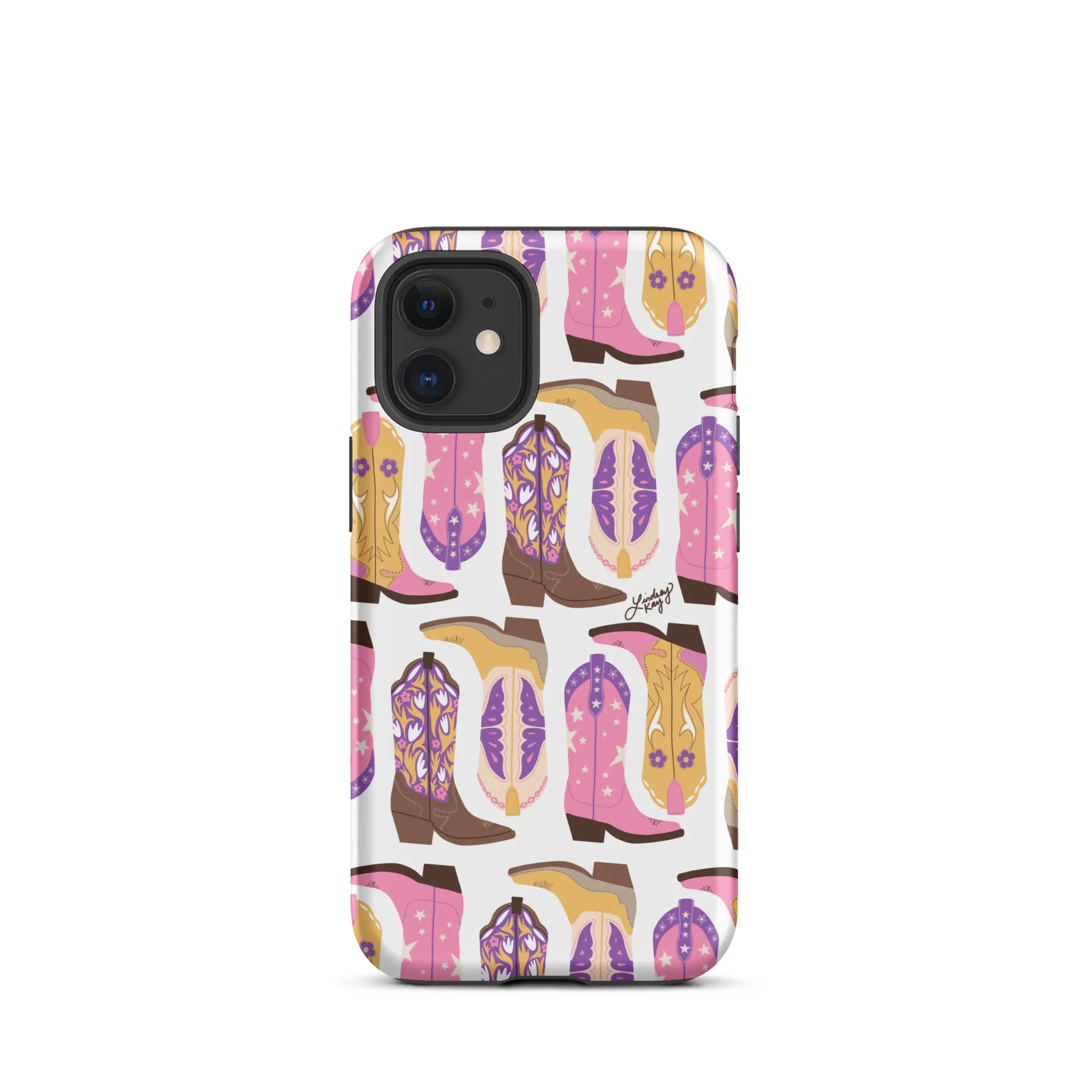 Cowboy Boots Pattern (Pink/Purple) - Tough Case for iPhone®