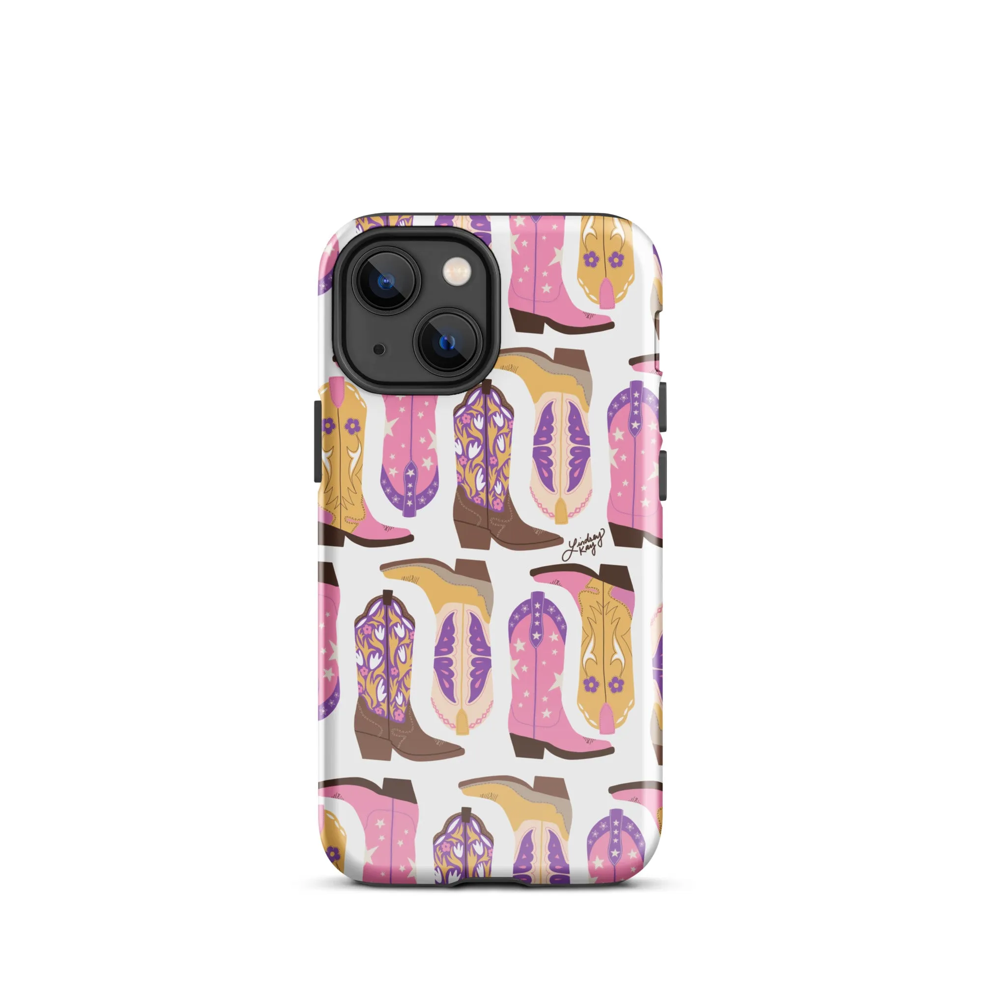 Cowboy Boots Pattern (Pink/Purple) - Tough Case for iPhone®