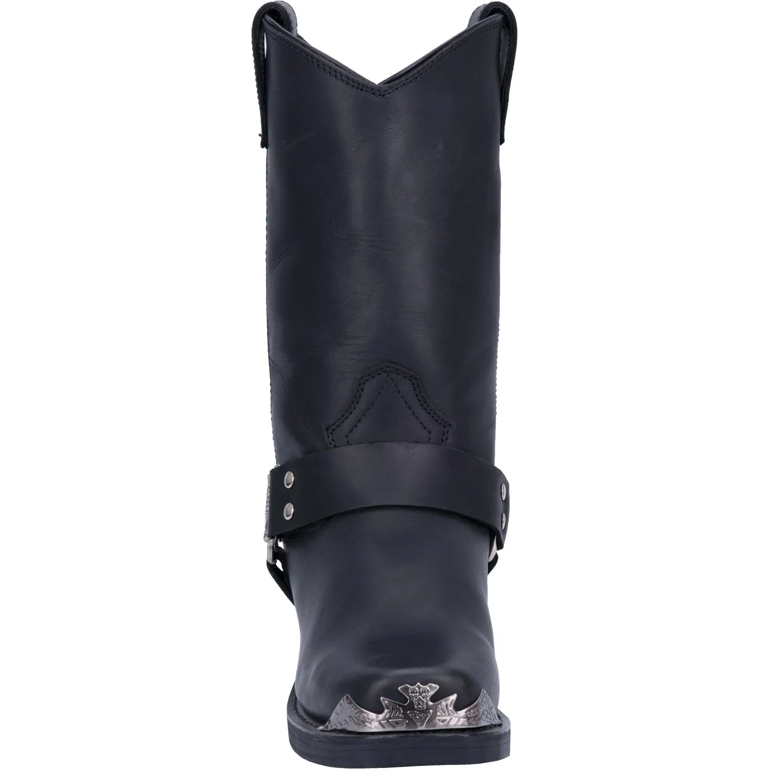 Dingo Men's Chopper Black Leather Harness Boots DI19053