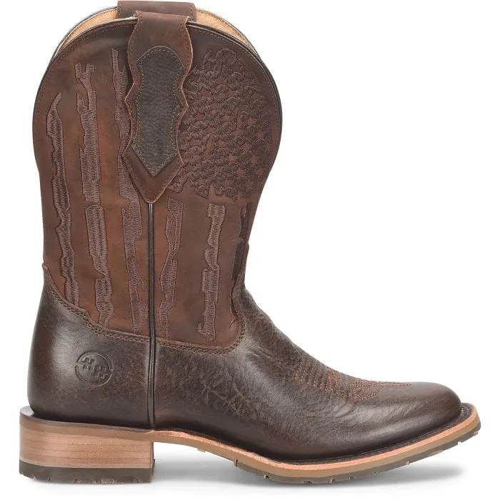 Double H Men's Beryl Dark Brown Roper Toe Western Boots DH7032