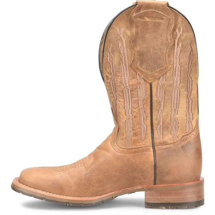 Double H Men's Covada Medium Brown Square Toe Western Boots DH7033