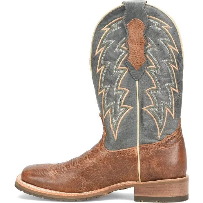 Double H Men's Leland Blue Square Toe Western Boots DH7026