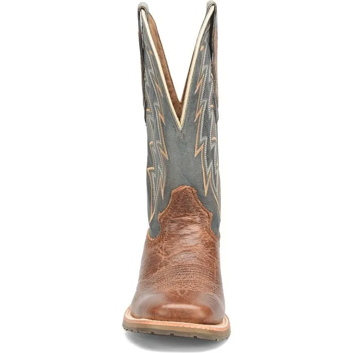 Double H Men's Leland Blue Square Toe Western Boots DH7026