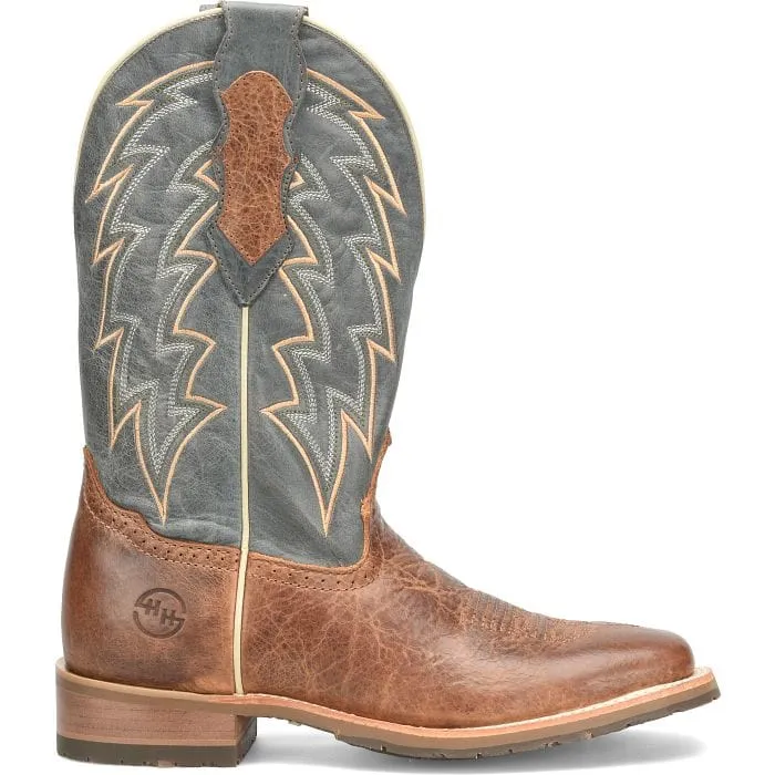 Double H Men's Leland Blue Square Toe Western Boots DH7026