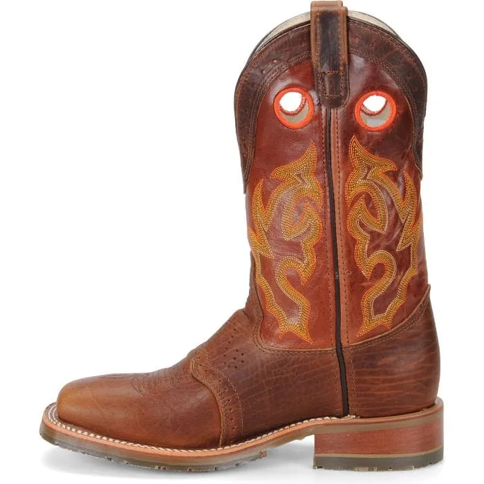 Double H Men's Mickey Brown Square Toe Western Boots DH4400
