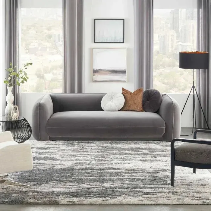 Dreamy Shag DRS02 Charcoal/Ivory Rug