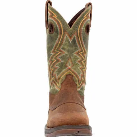 Durango Men's Rebel Dark Chestnut/Hunter Green Western Boots DDB0390