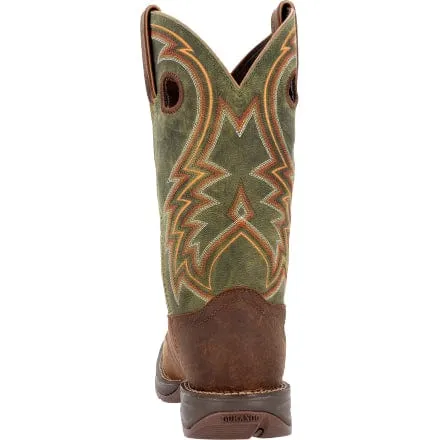 Durango Men's Rebel Dark Chestnut/Hunter Green Western Boots DDB0390