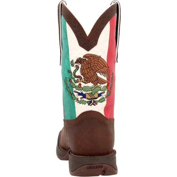 Durango Men's Rebel Mexico Flag Square Toe Western Boots DDB0430