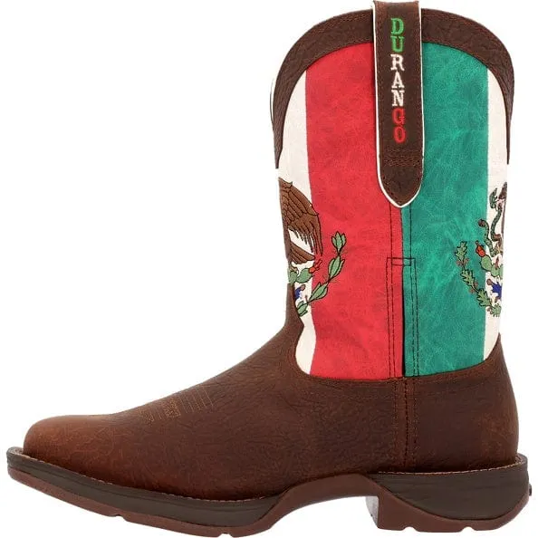 Durango Men's Rebel Mexico Flag Square Toe Western Boots DDB0430