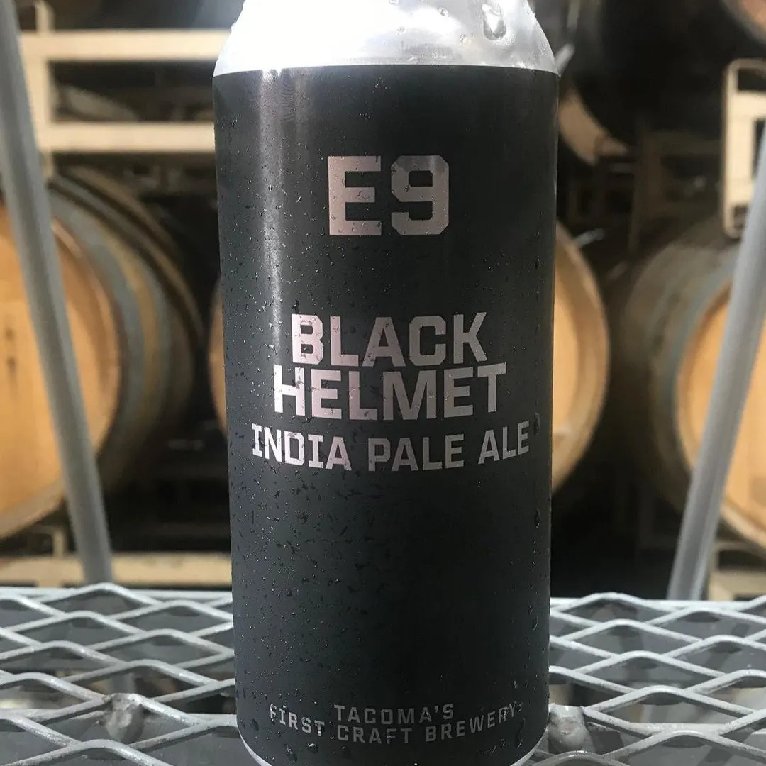 E9 Black helmet Can 473ml