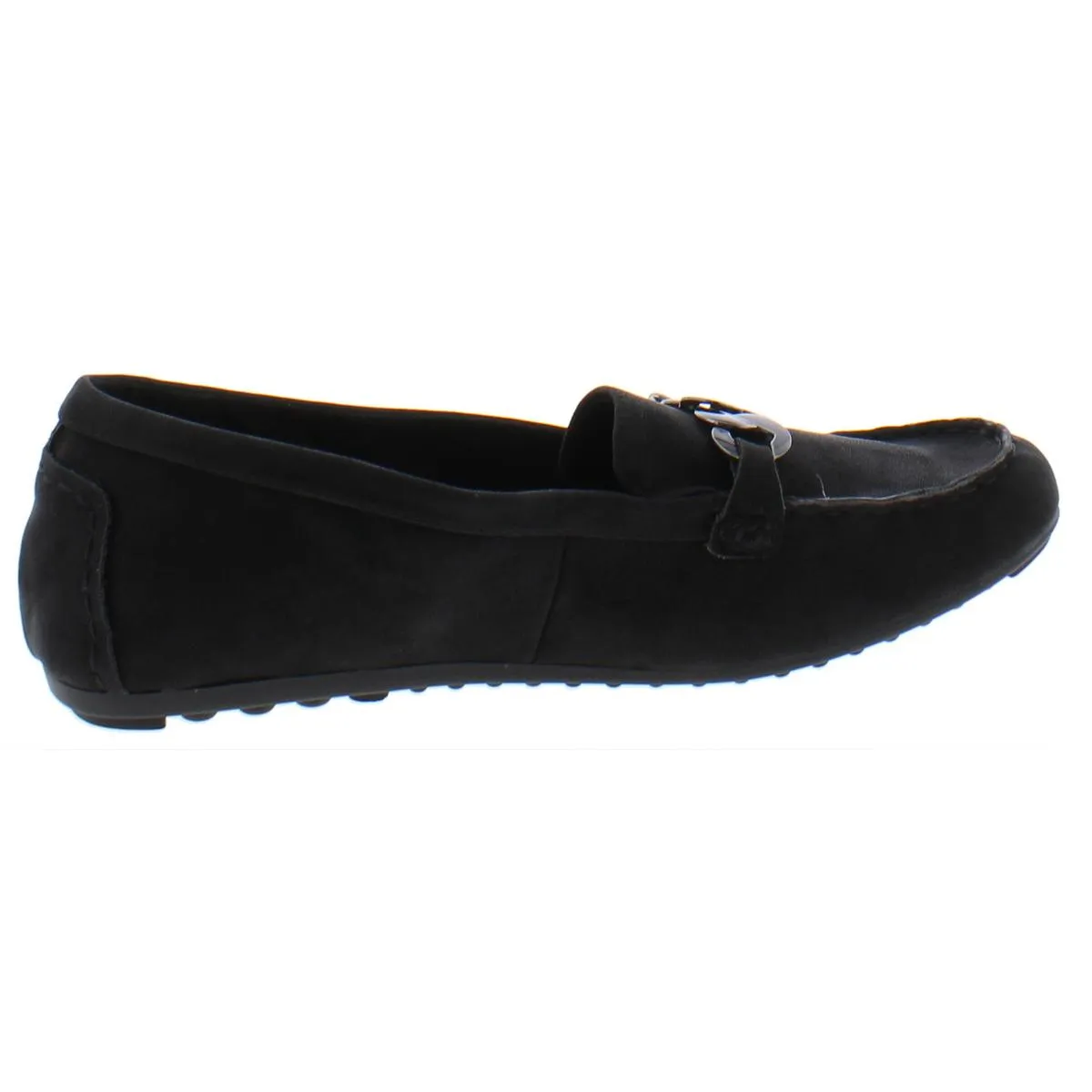 Easy Street Womens Darice Suede Chain Moccasins