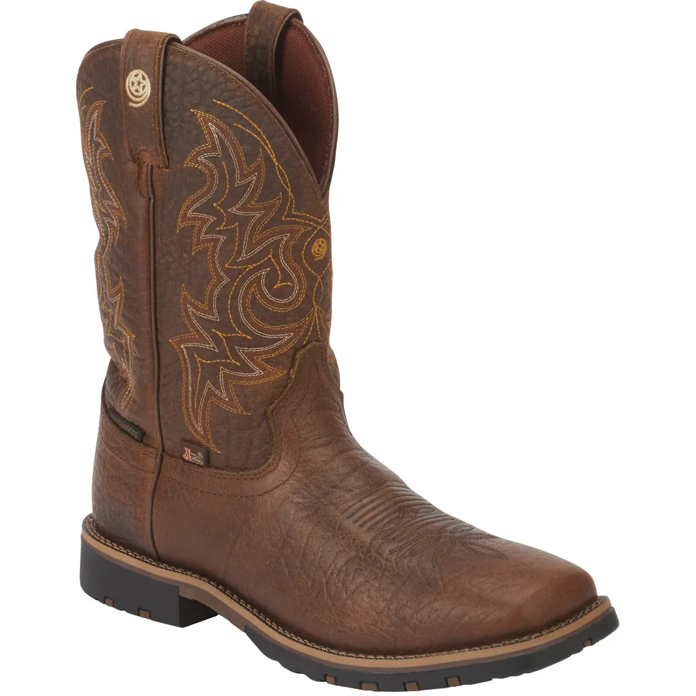 Fireman Square Toe Cowboy Boots