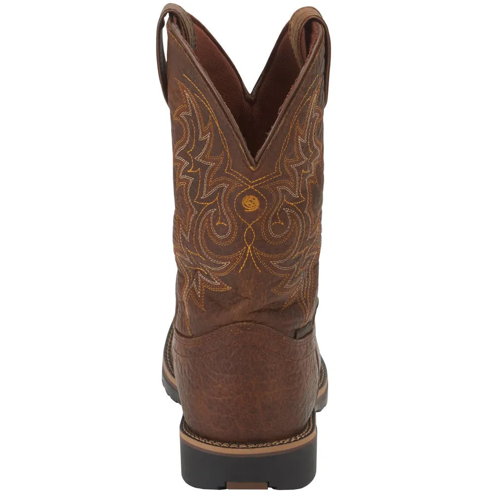 Fireman Square Toe Cowboy Boots
