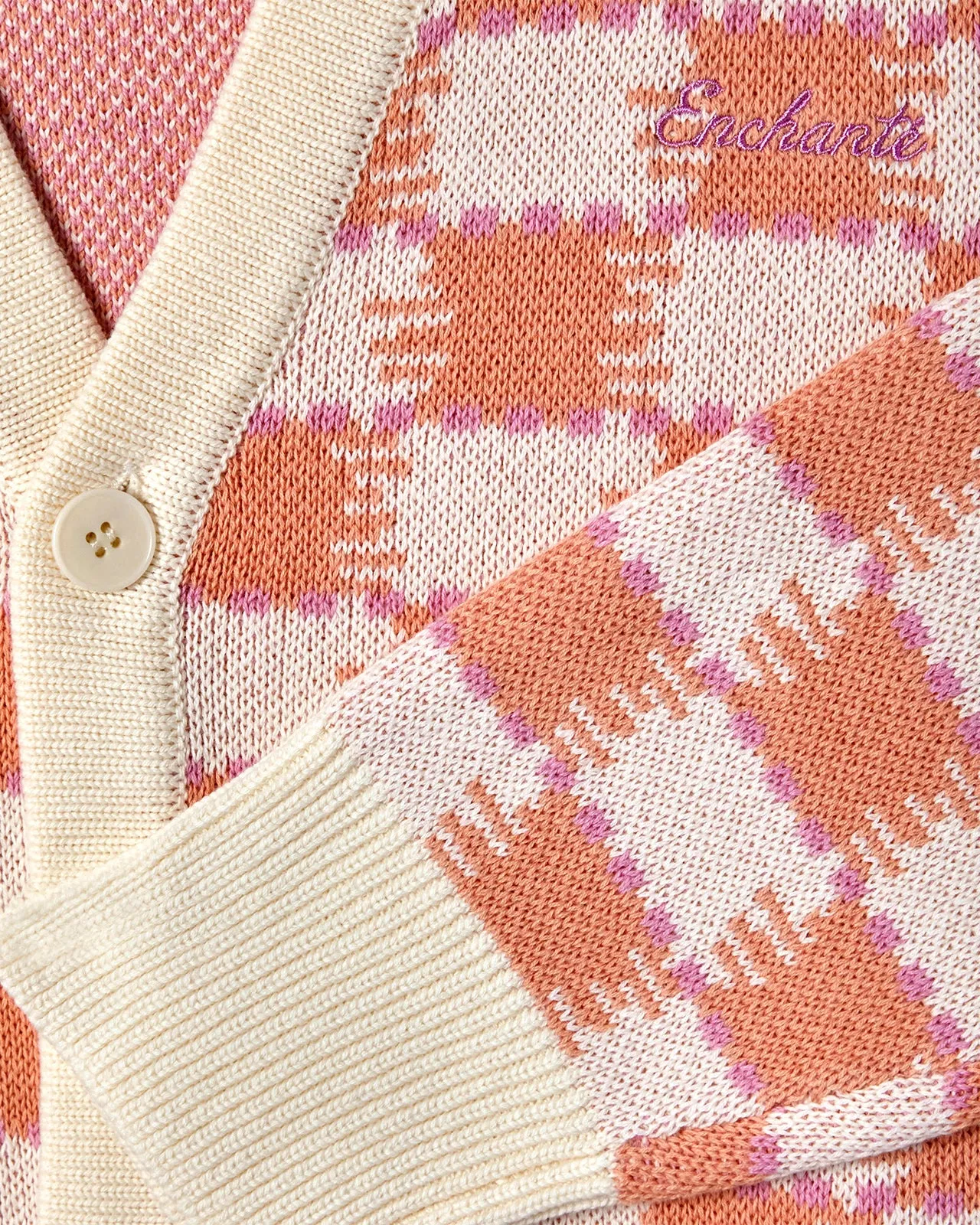 Hazy Checker Cardigan