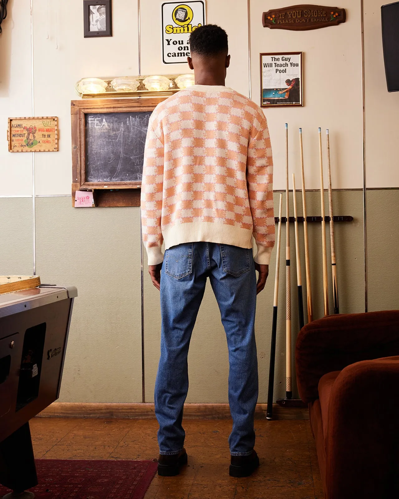 Hazy Checker Cardigan
