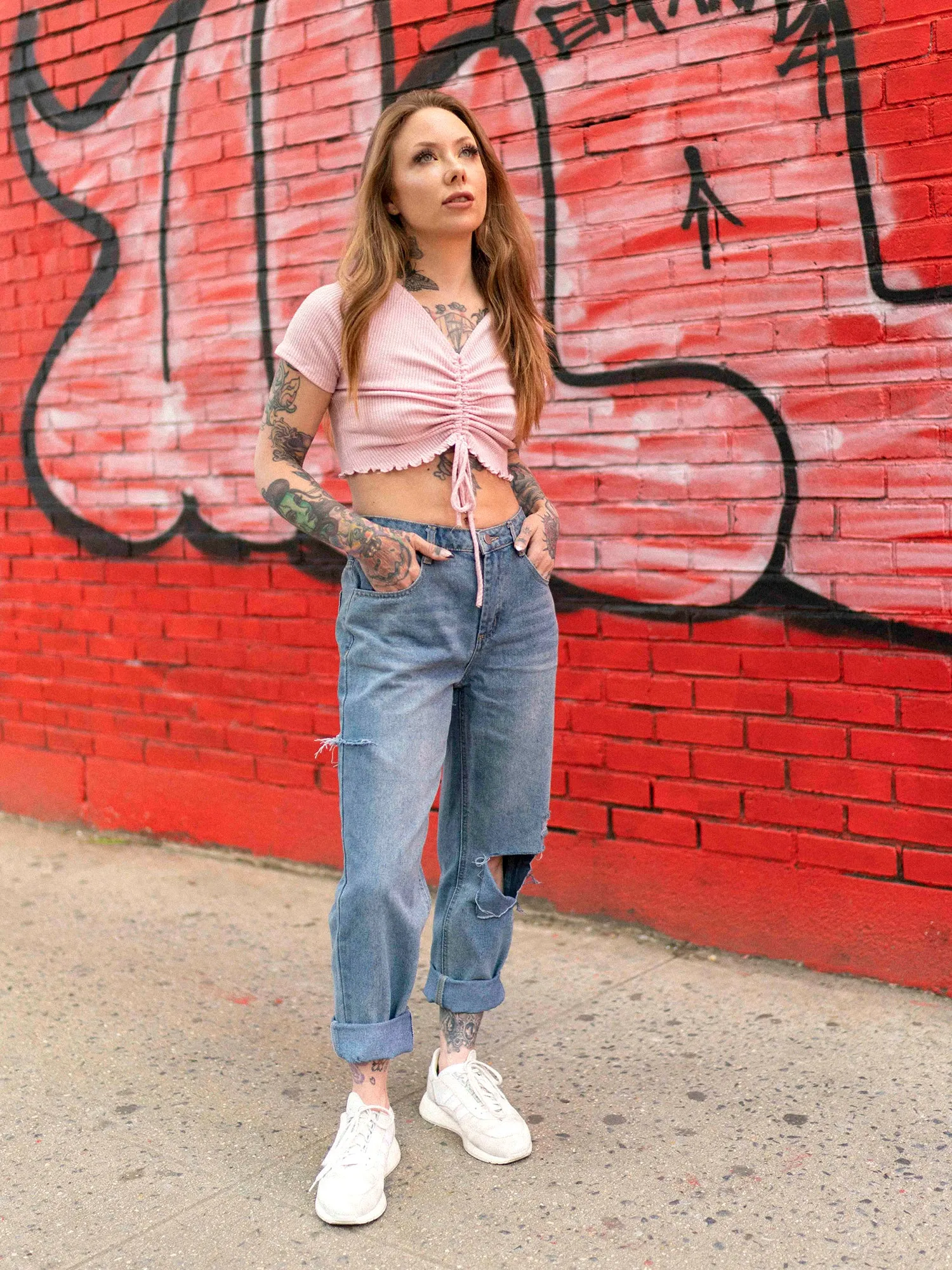 Hazy Pink Crop Top