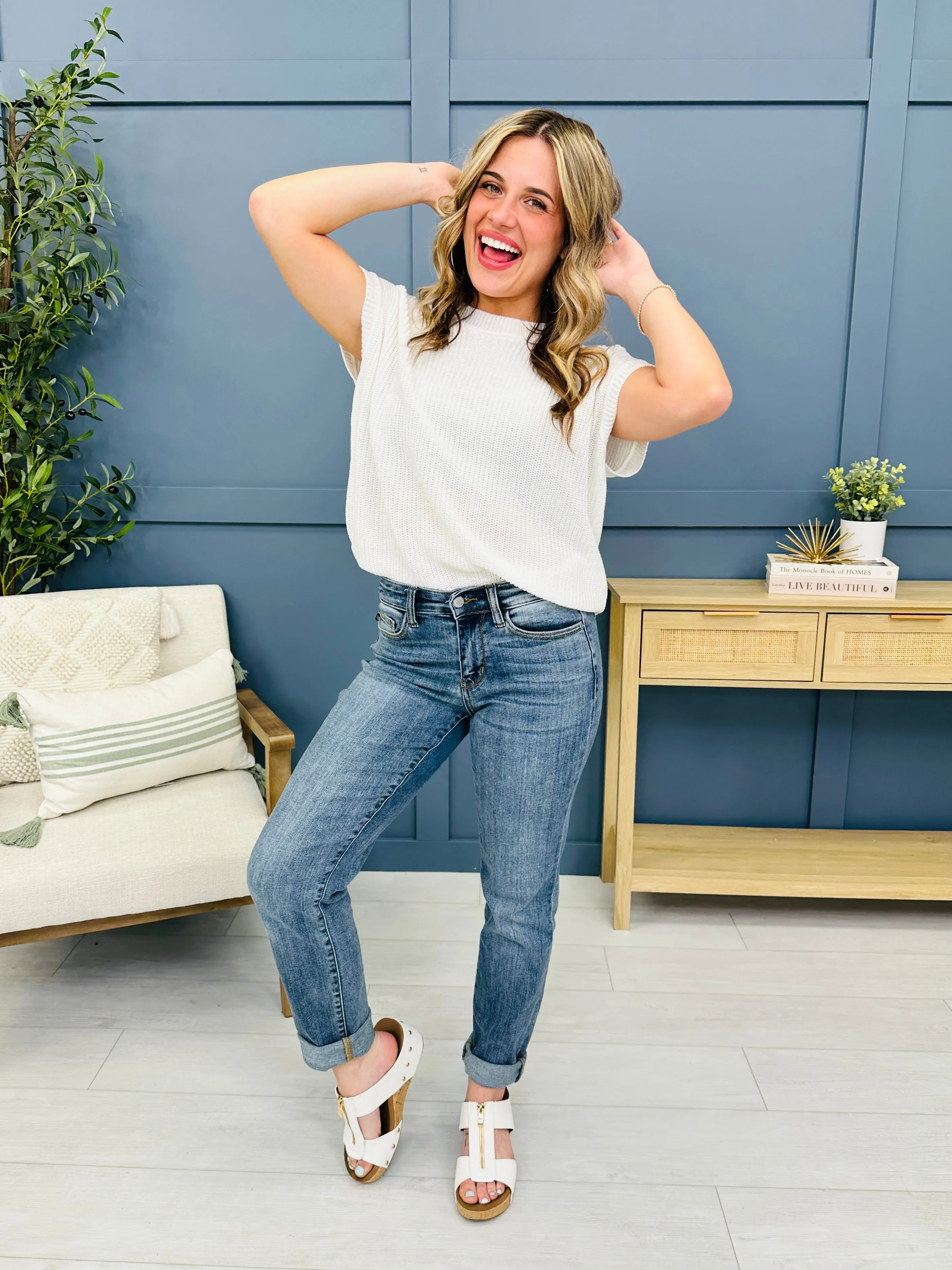 Judy Blue Instant Classic Slim Fit Jeans in Reg/Curvy