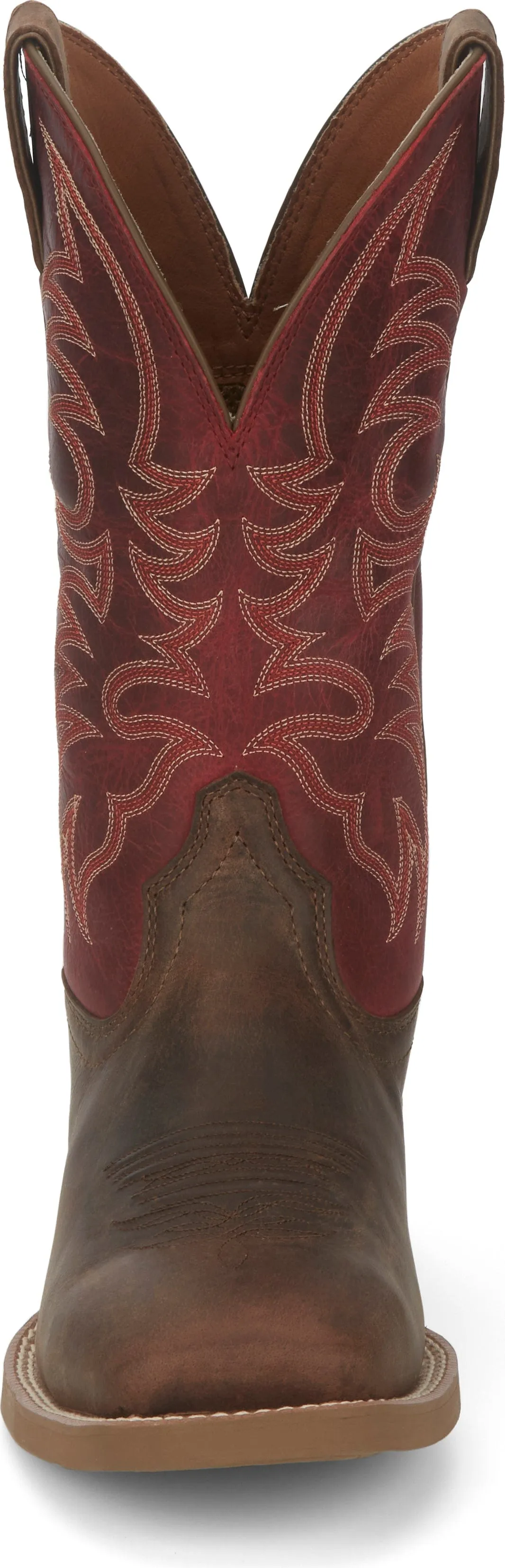 Justin Men's Muley Brown/Red Western Boots SE7610