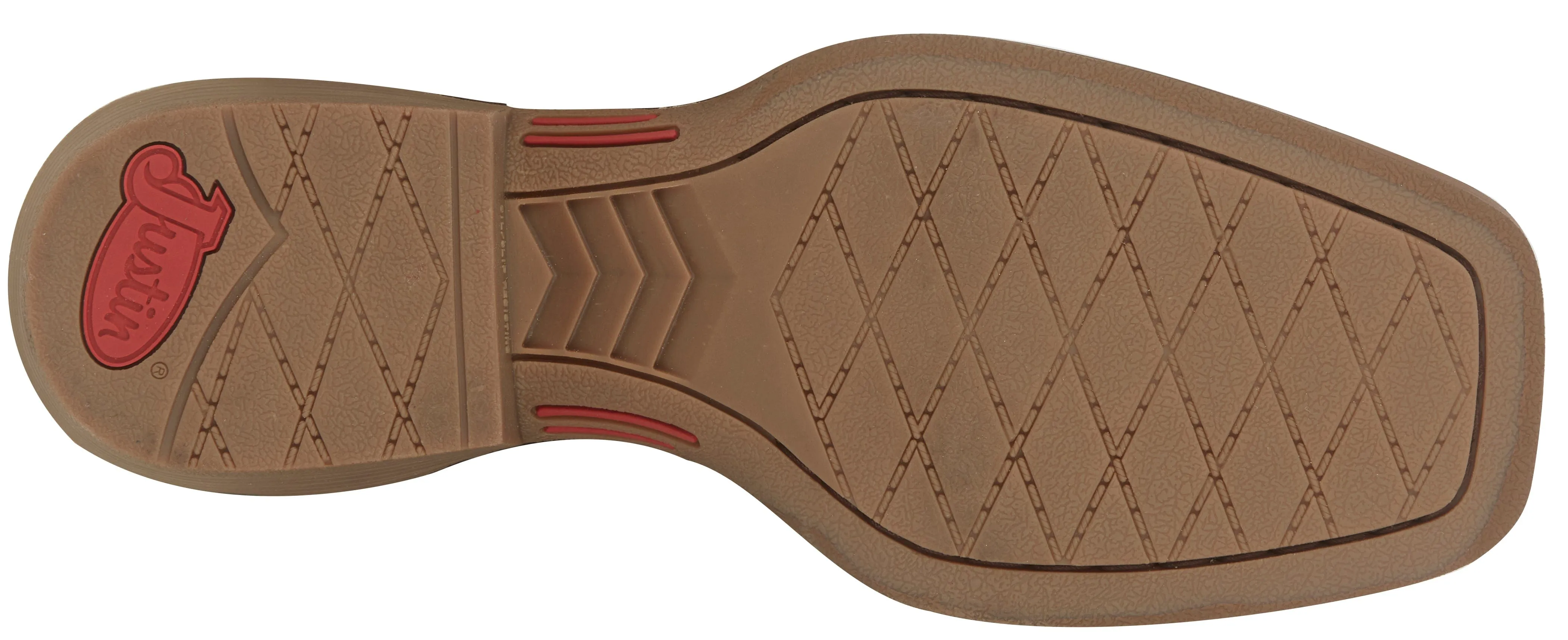 Justin Men's Muley Brown/Red Western Boots SE7610