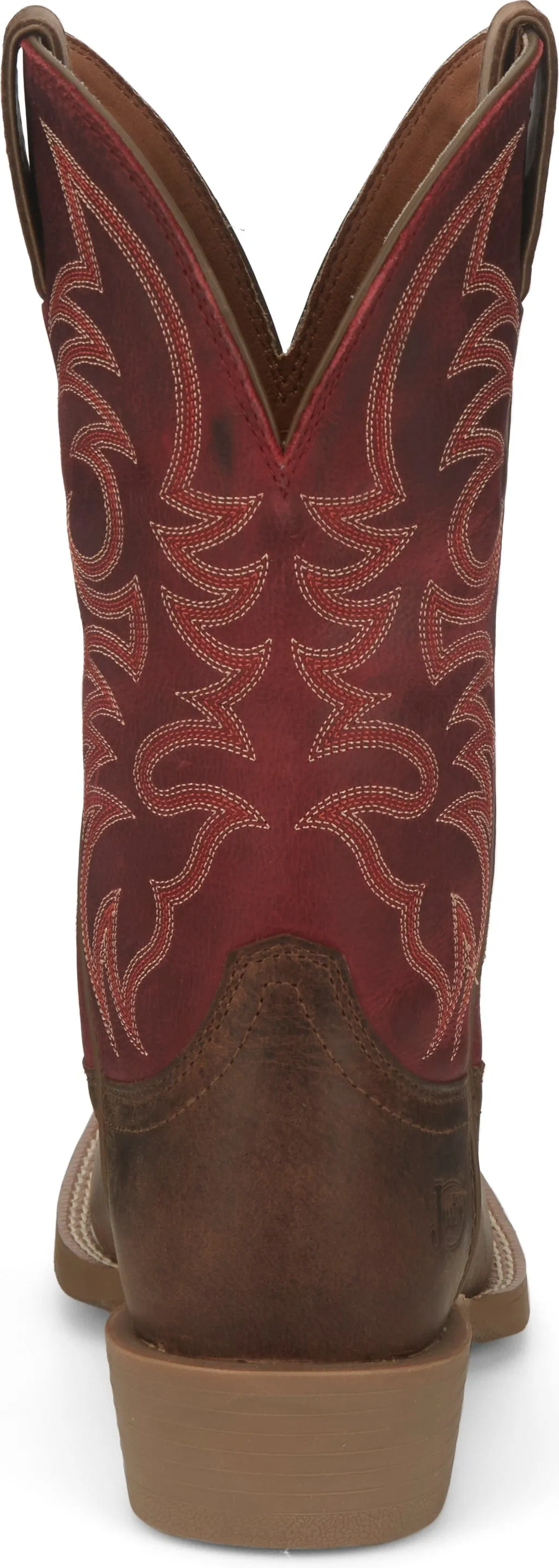 Justin Men's Muley Brown/Red Western Boots SE7610