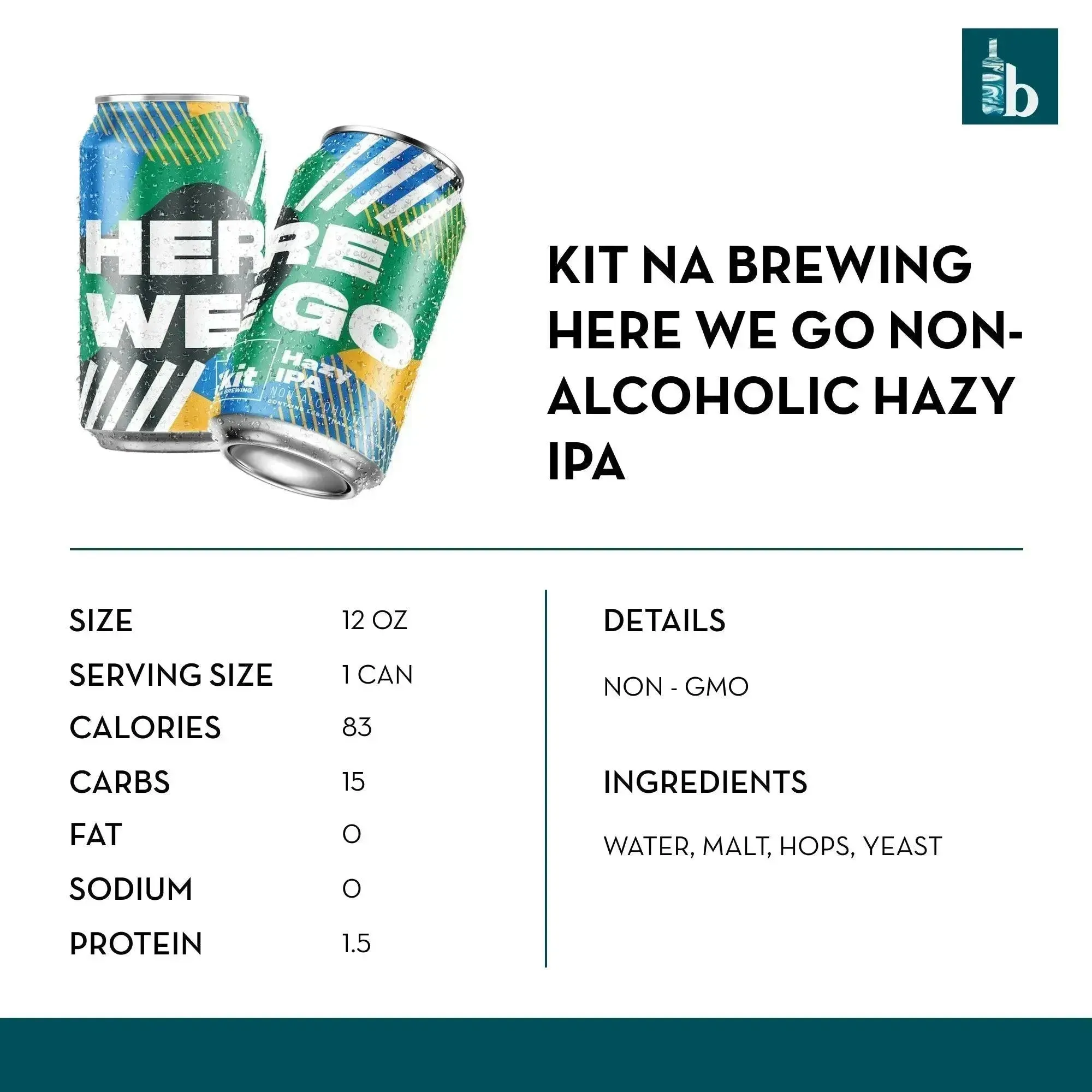 Kit NA Brewing Here We Go Non-Alcoholic Hazy IPA (6 pack)