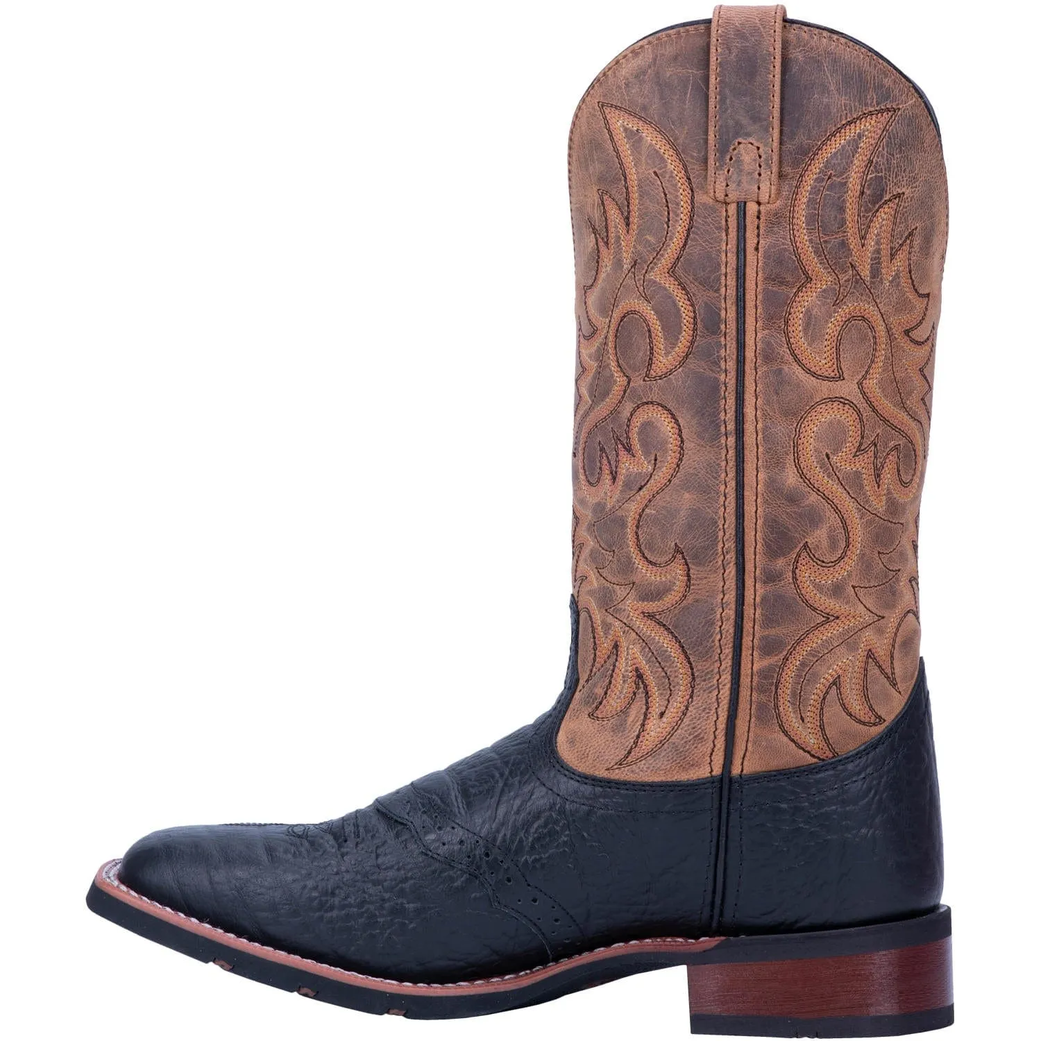 Laredo Men's Topeka Black Leather Cowboy Boots 7824
