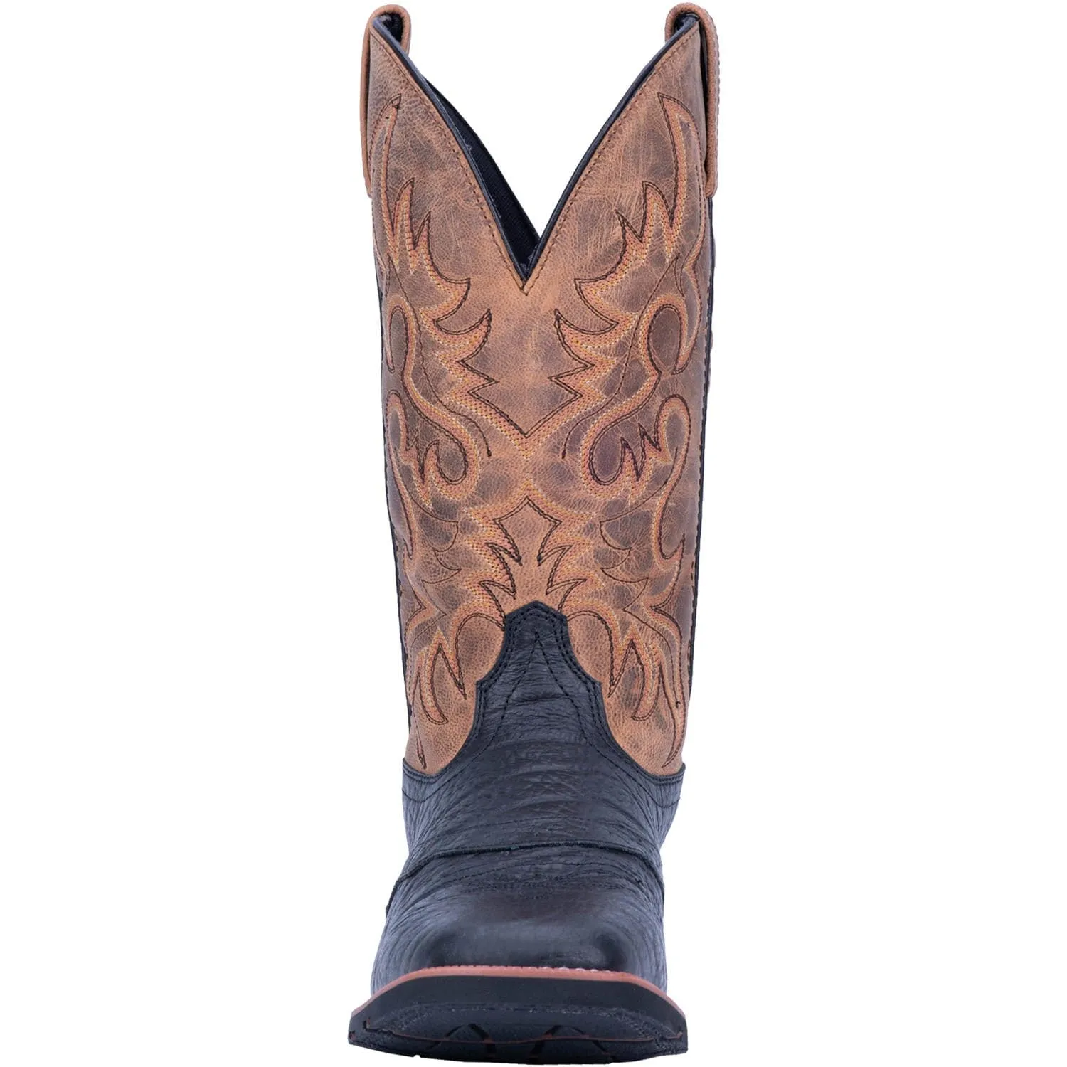 Laredo Men's Topeka Black Leather Cowboy Boots 7824