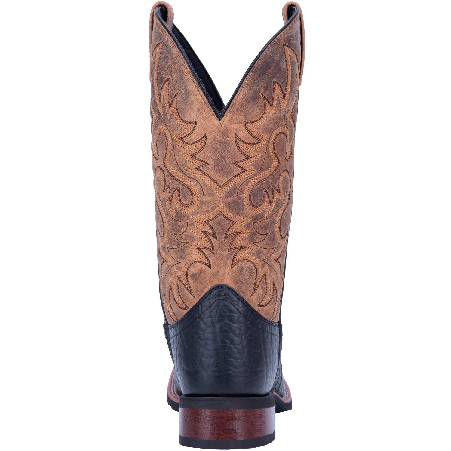Laredo Men's Topeka Black Leather Cowboy Boots 7824