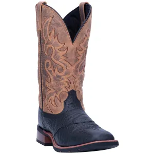 Laredo Men's Topeka Black Leather Cowboy Boots 7824