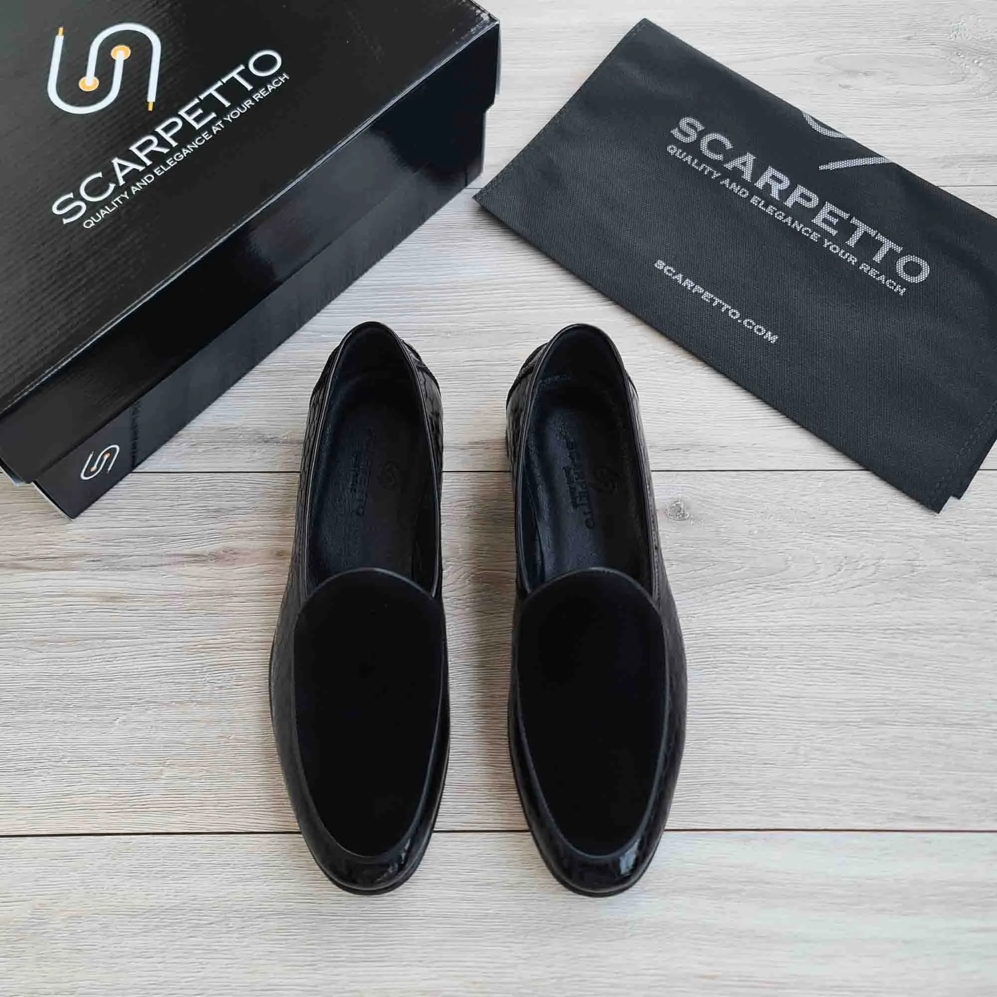 Men's Patent Suede Leather Loafers