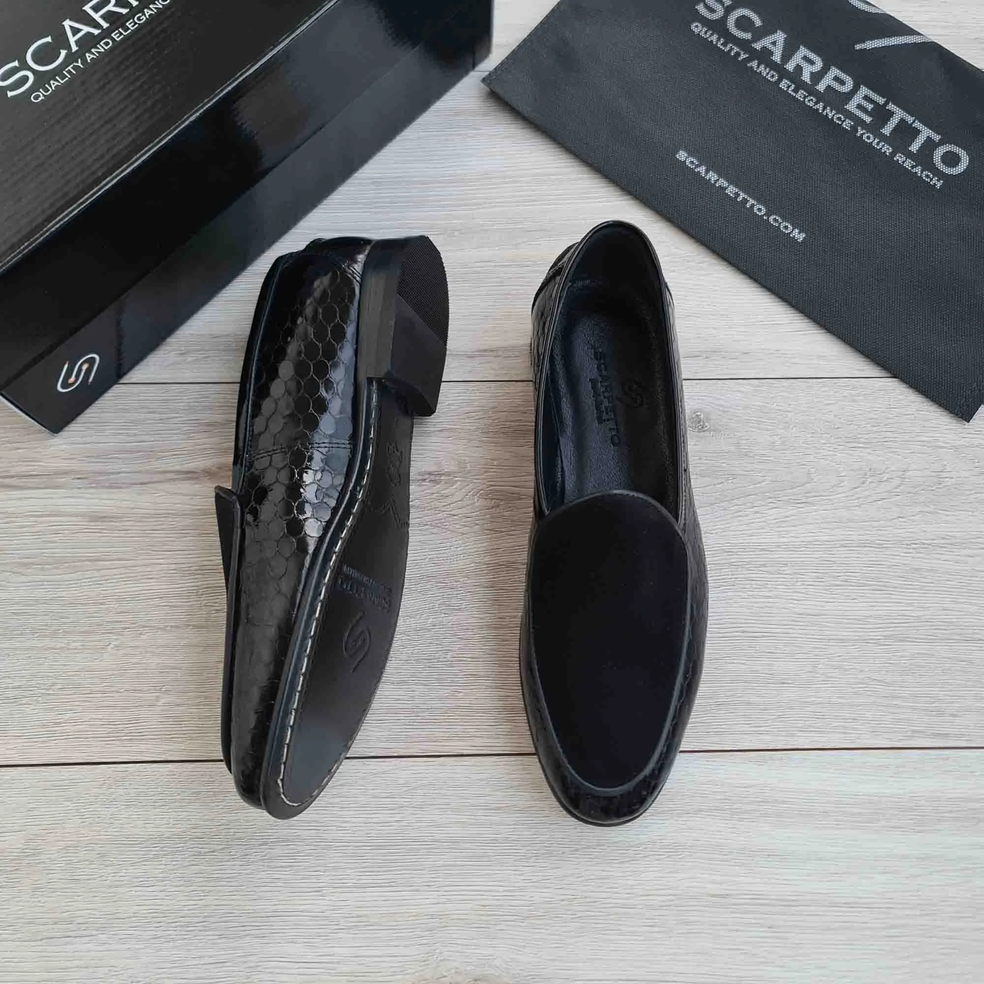 Men's Patent Suede Leather Loafers
