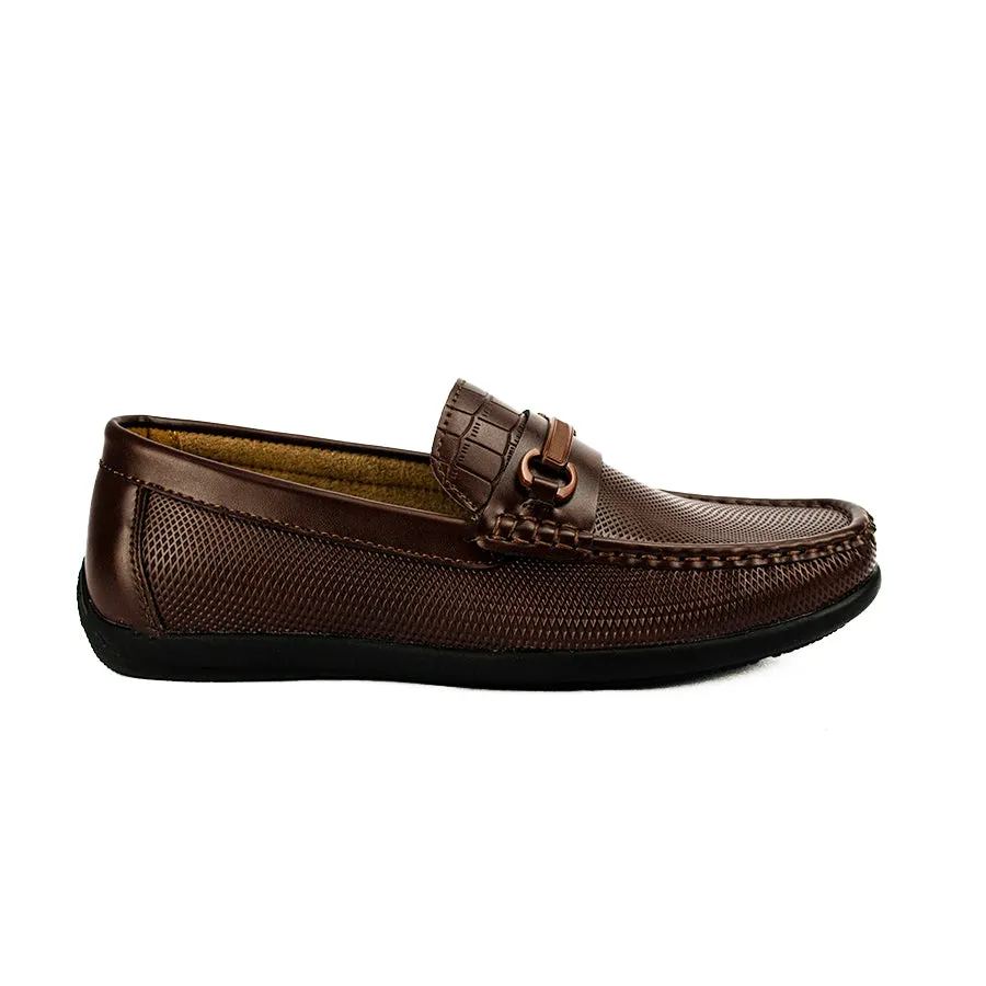MX 24396 BLACK/DARK-BROWN CASUAL LOAFERS