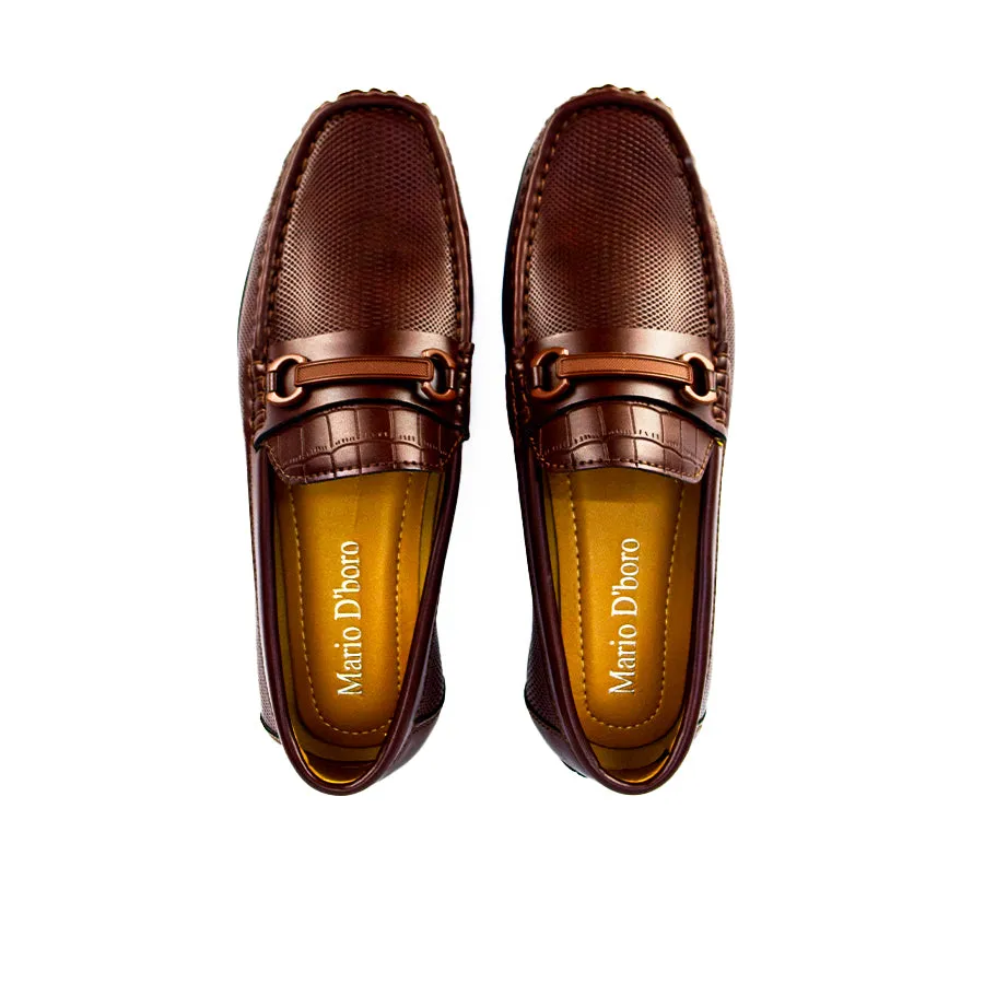 MX 24396 BLACK/DARK-BROWN CASUAL LOAFERS