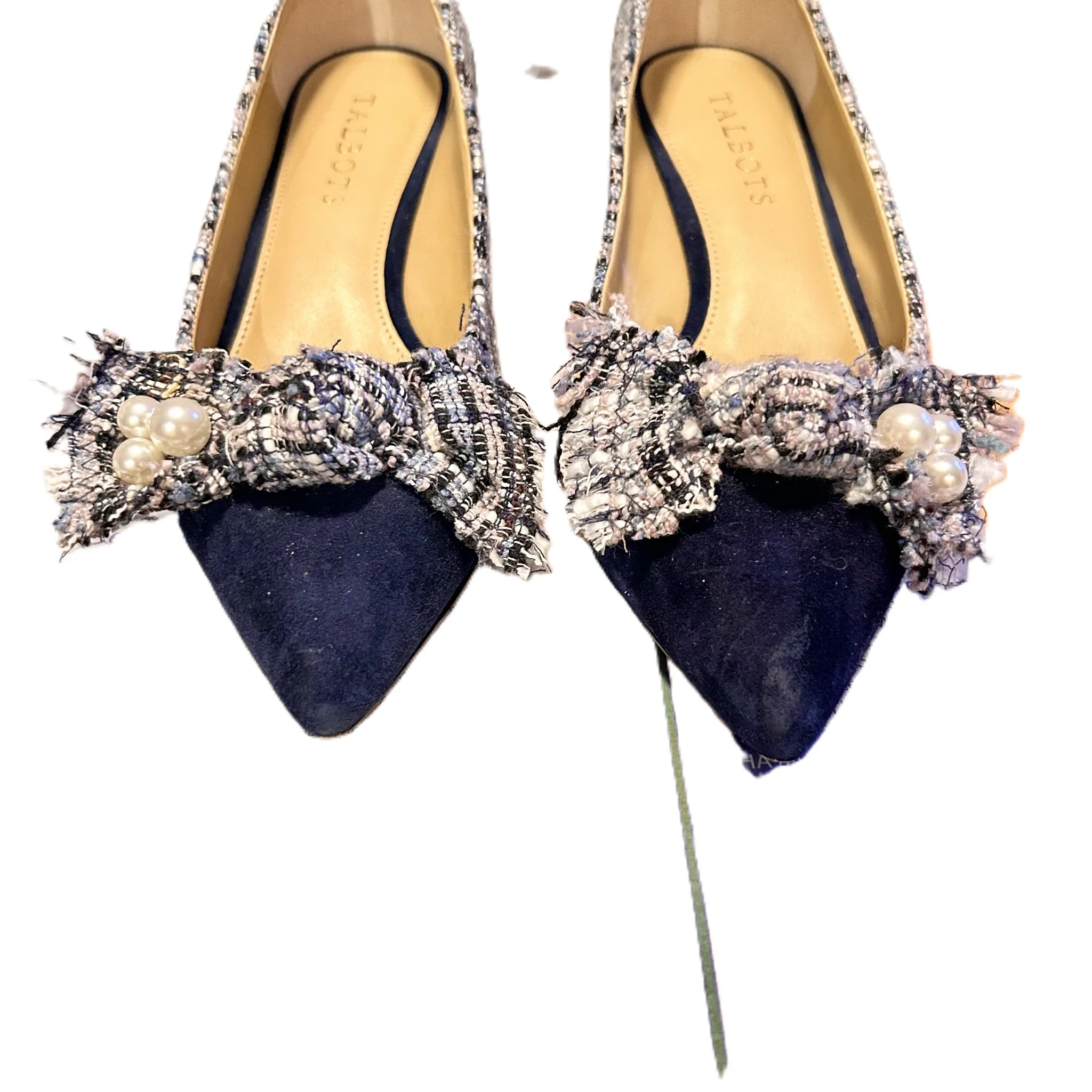 Navy Shoes Heels Kitten By Talbots, Size: 6.5