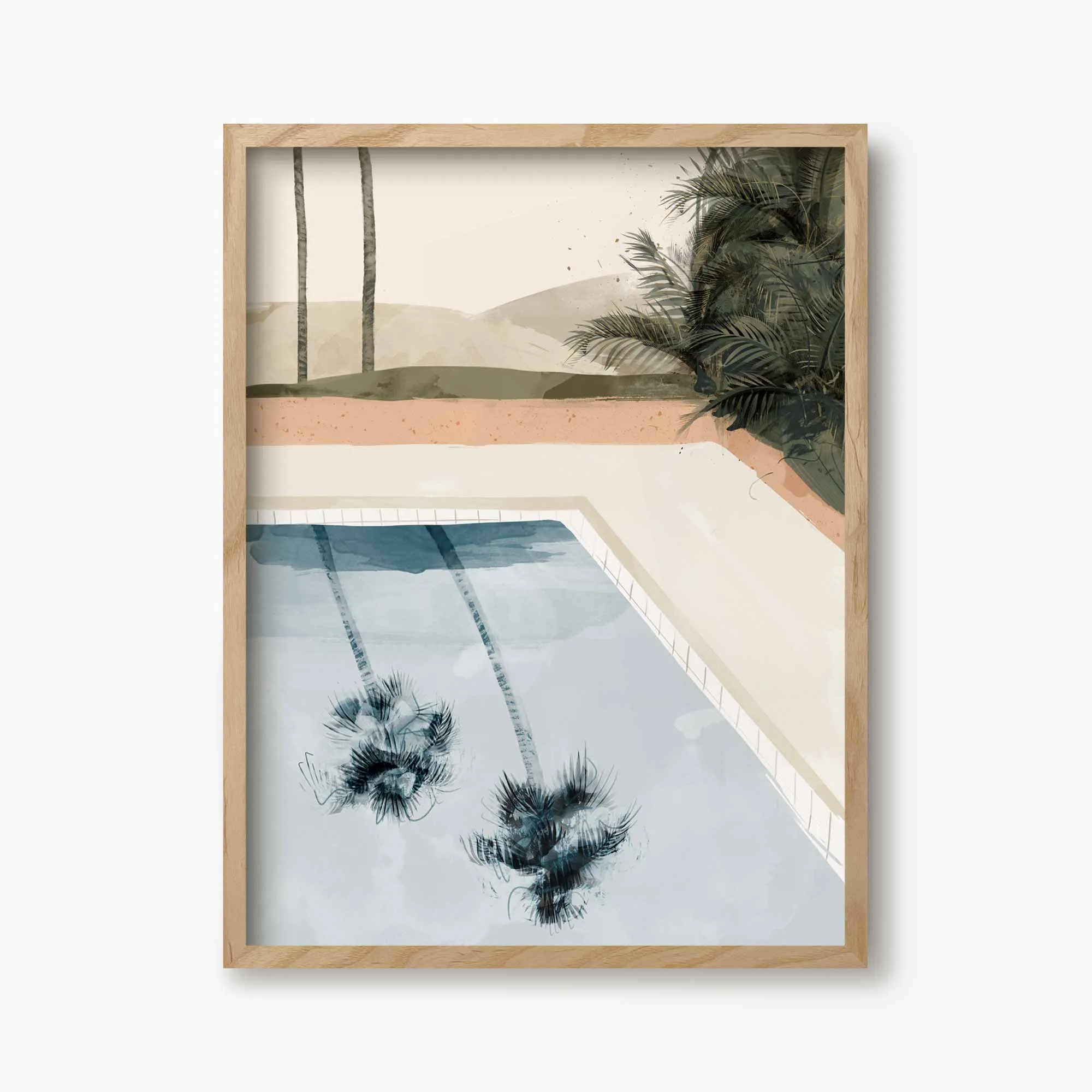 Palm Springs Poolside Art Print