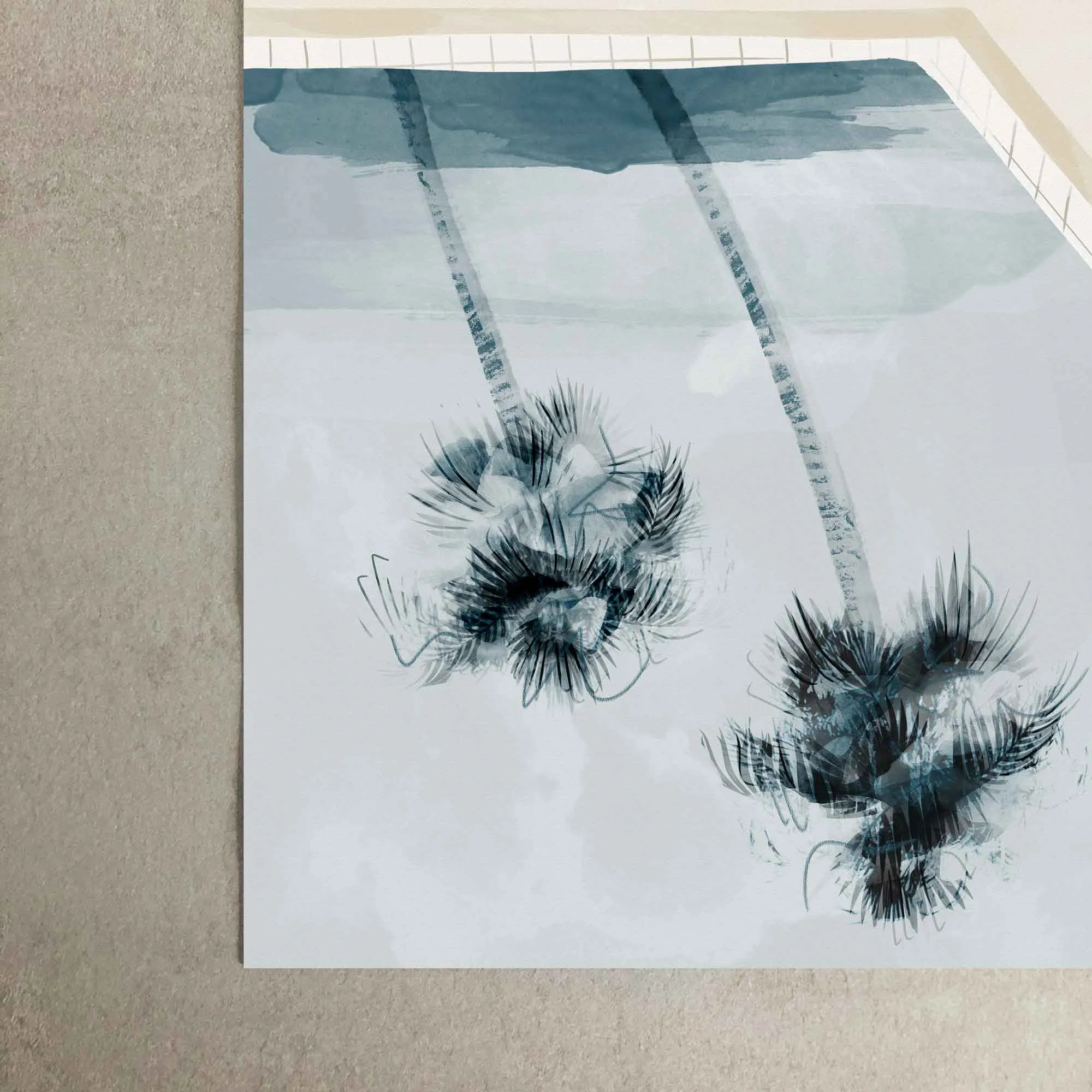 Palm Springs Poolside Art Print