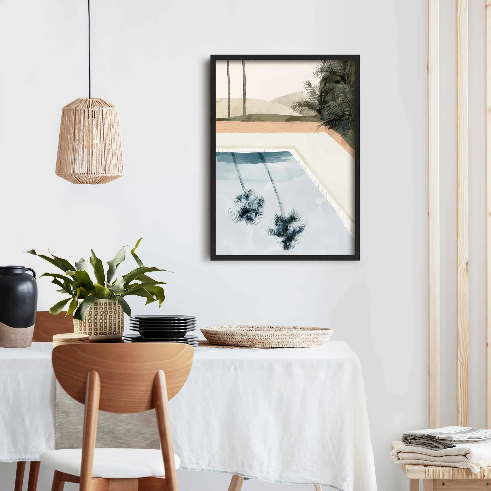 Palm Springs Poolside Art Print