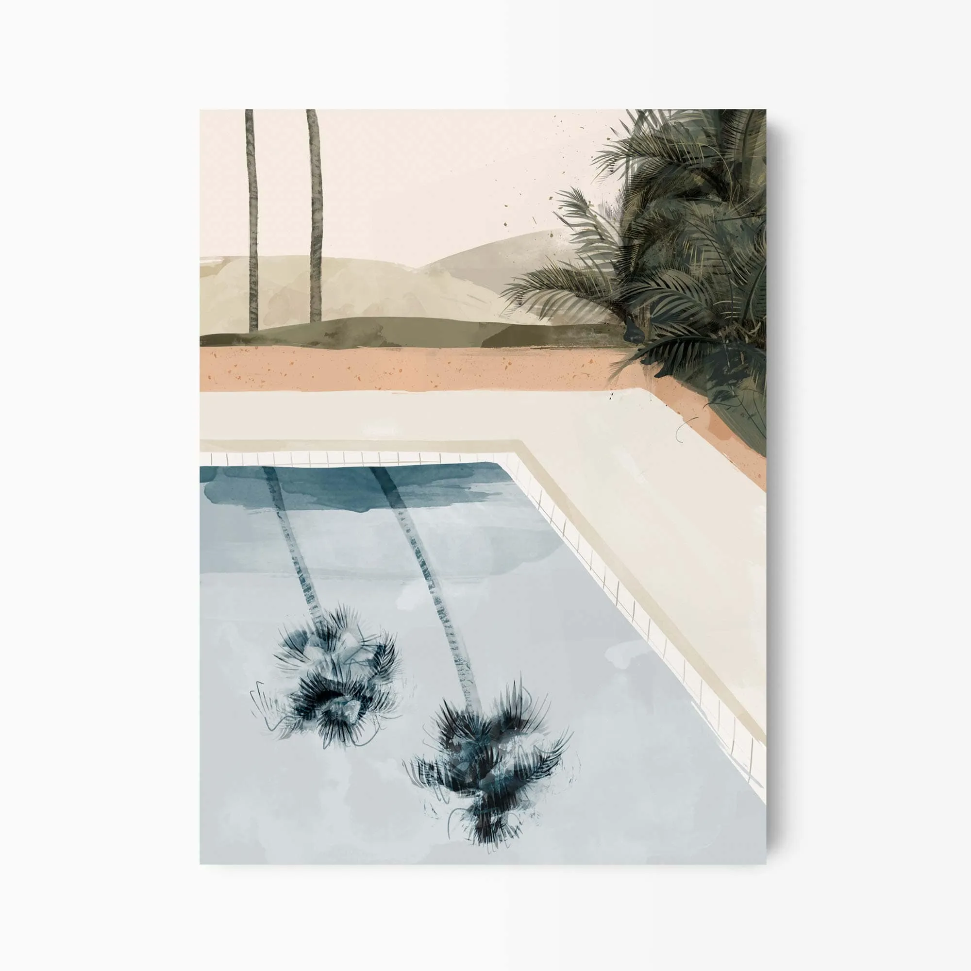 Palm Springs Poolside Art Print