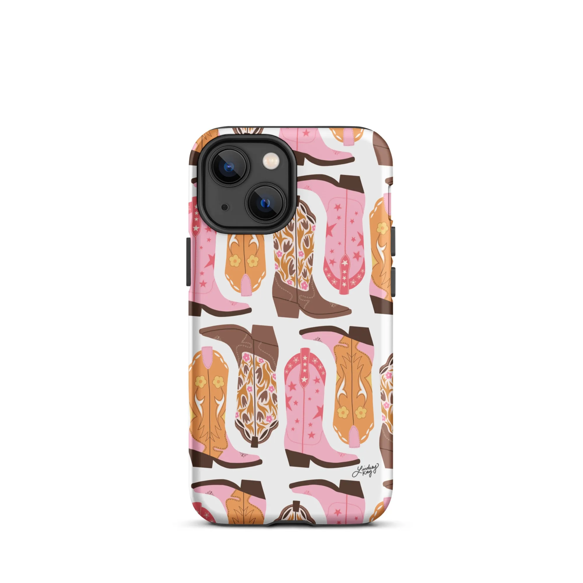 Pink Cowboy Boots Pattern - Tough Case for iPhone®