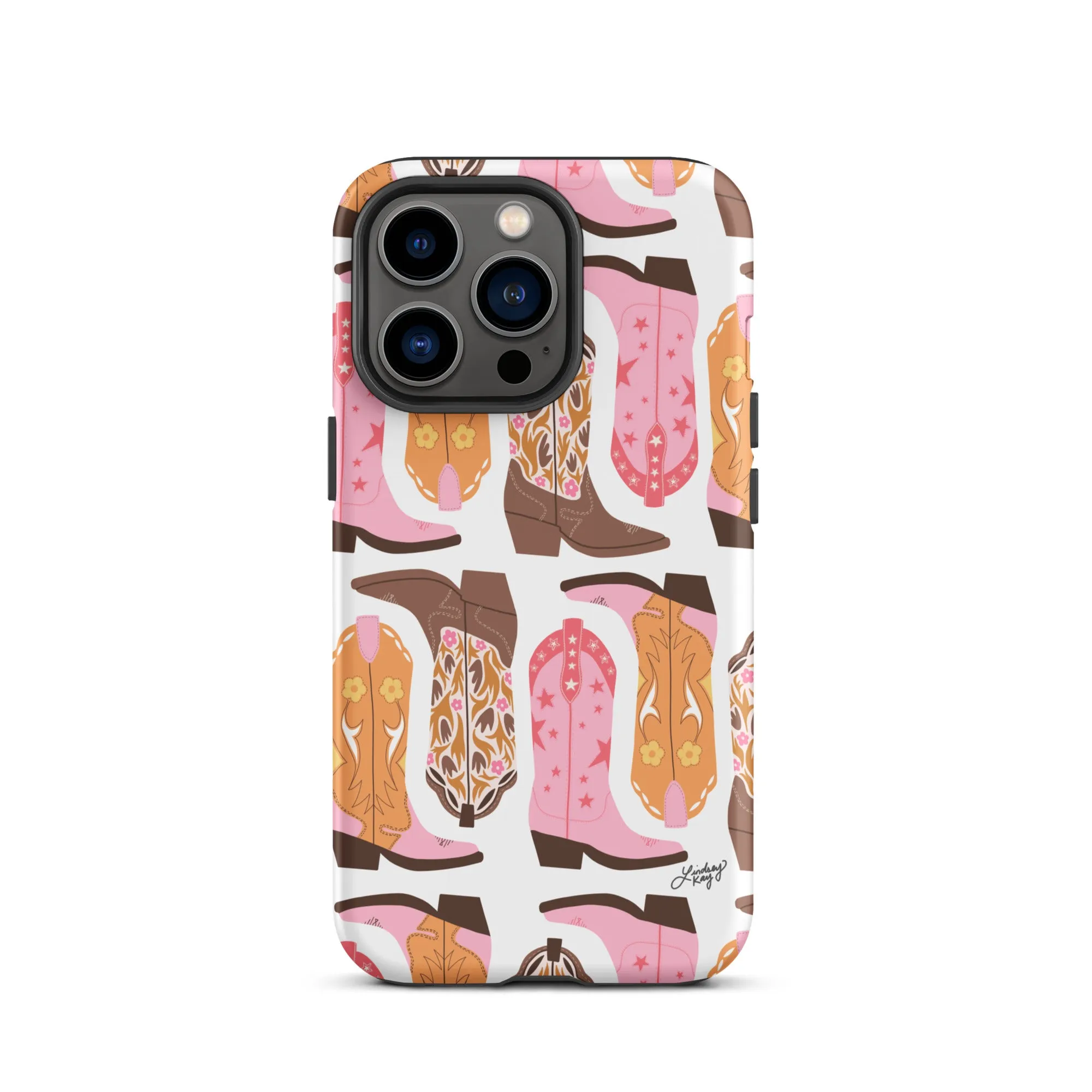 Pink Cowboy Boots Pattern - Tough Case for iPhone®