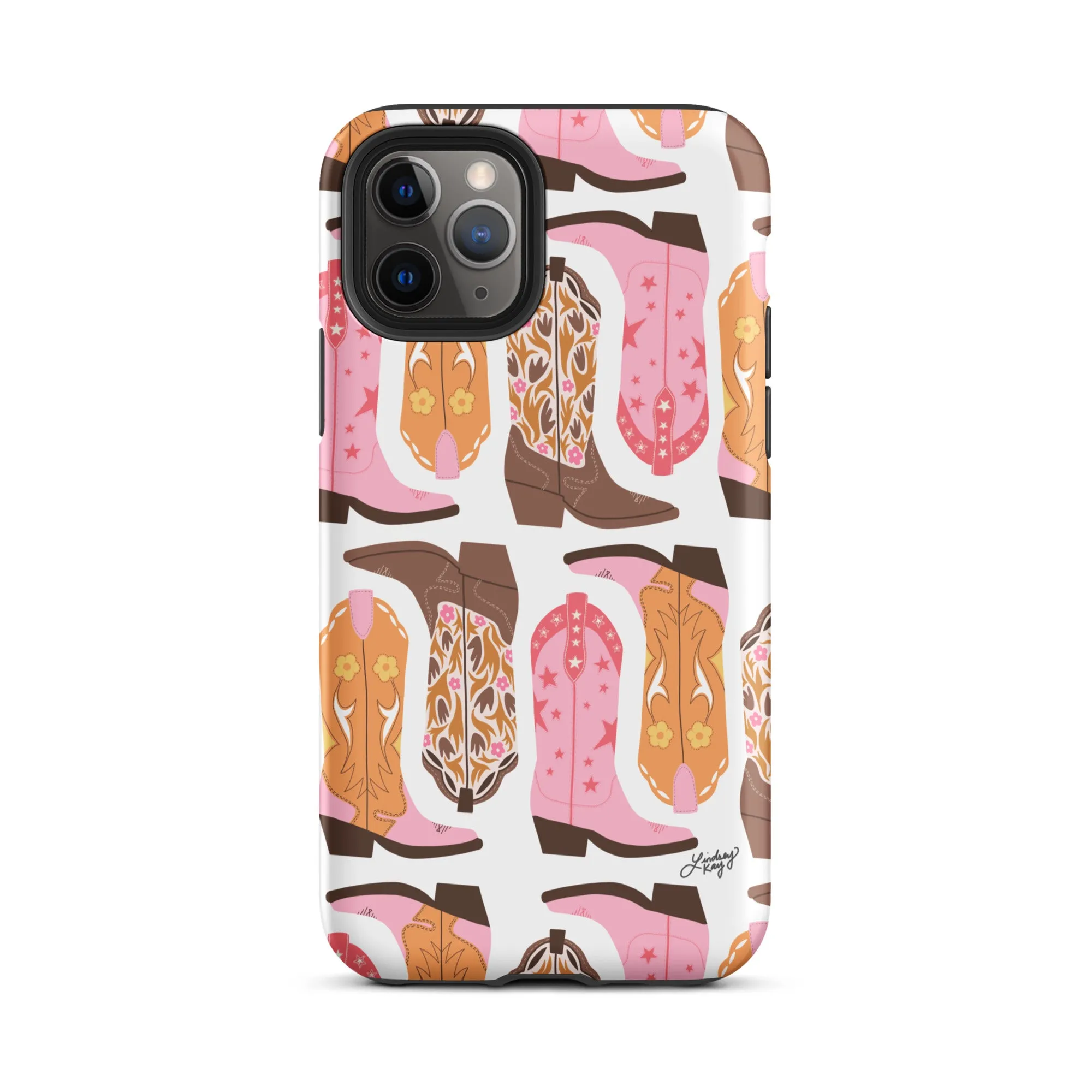 Pink Cowboy Boots Pattern - Tough Case for iPhone®