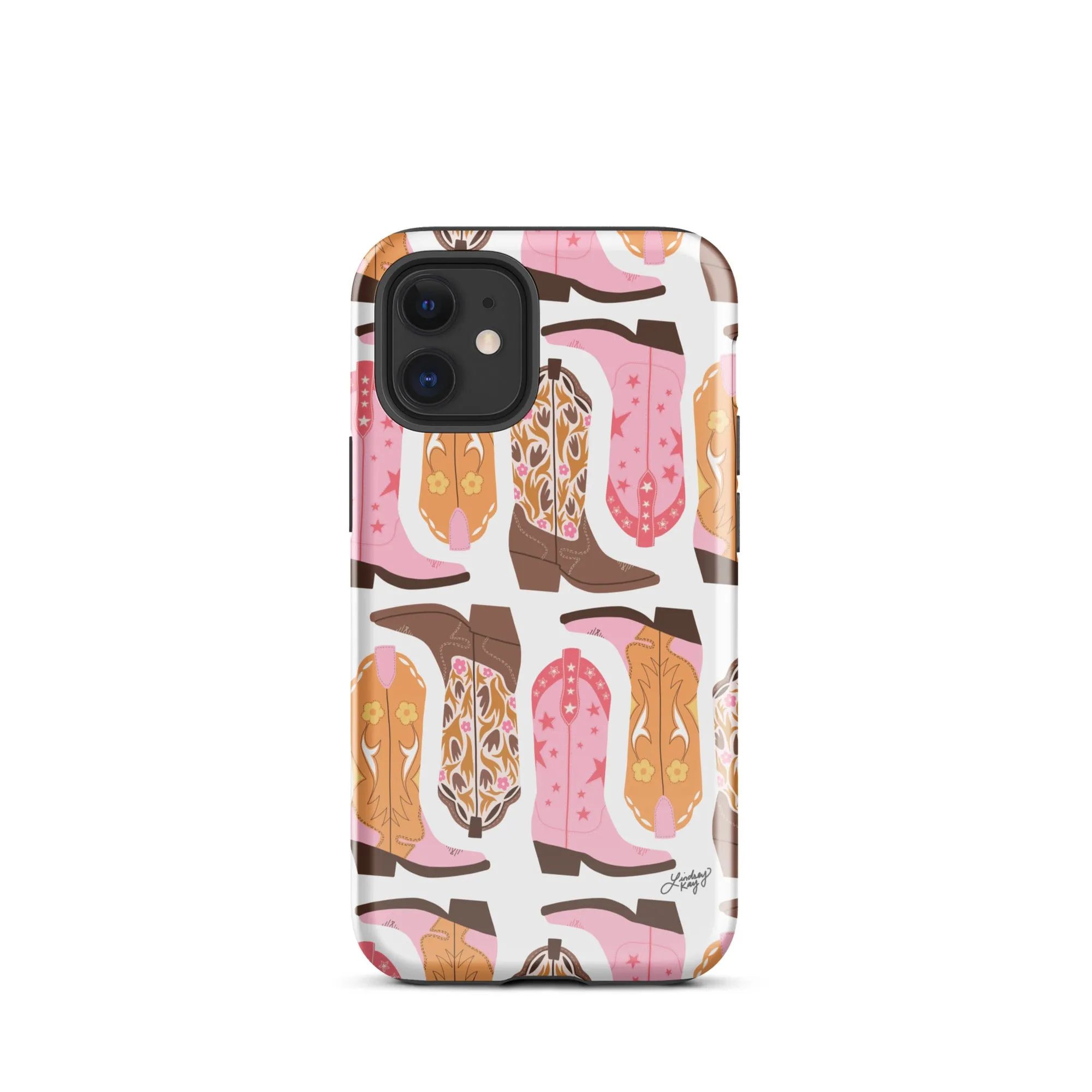 Pink Cowboy Boots Pattern - Tough Case for iPhone®