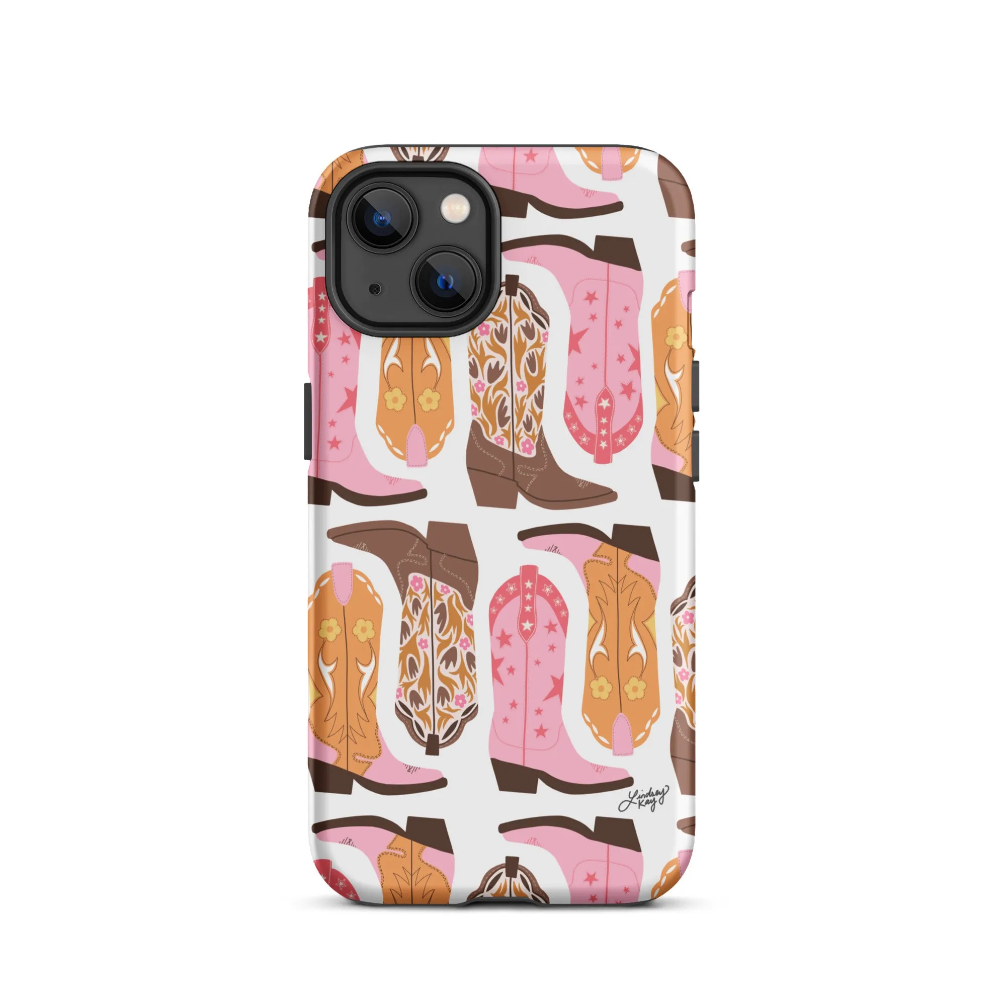 Pink Cowboy Boots Pattern - Tough Case for iPhone®