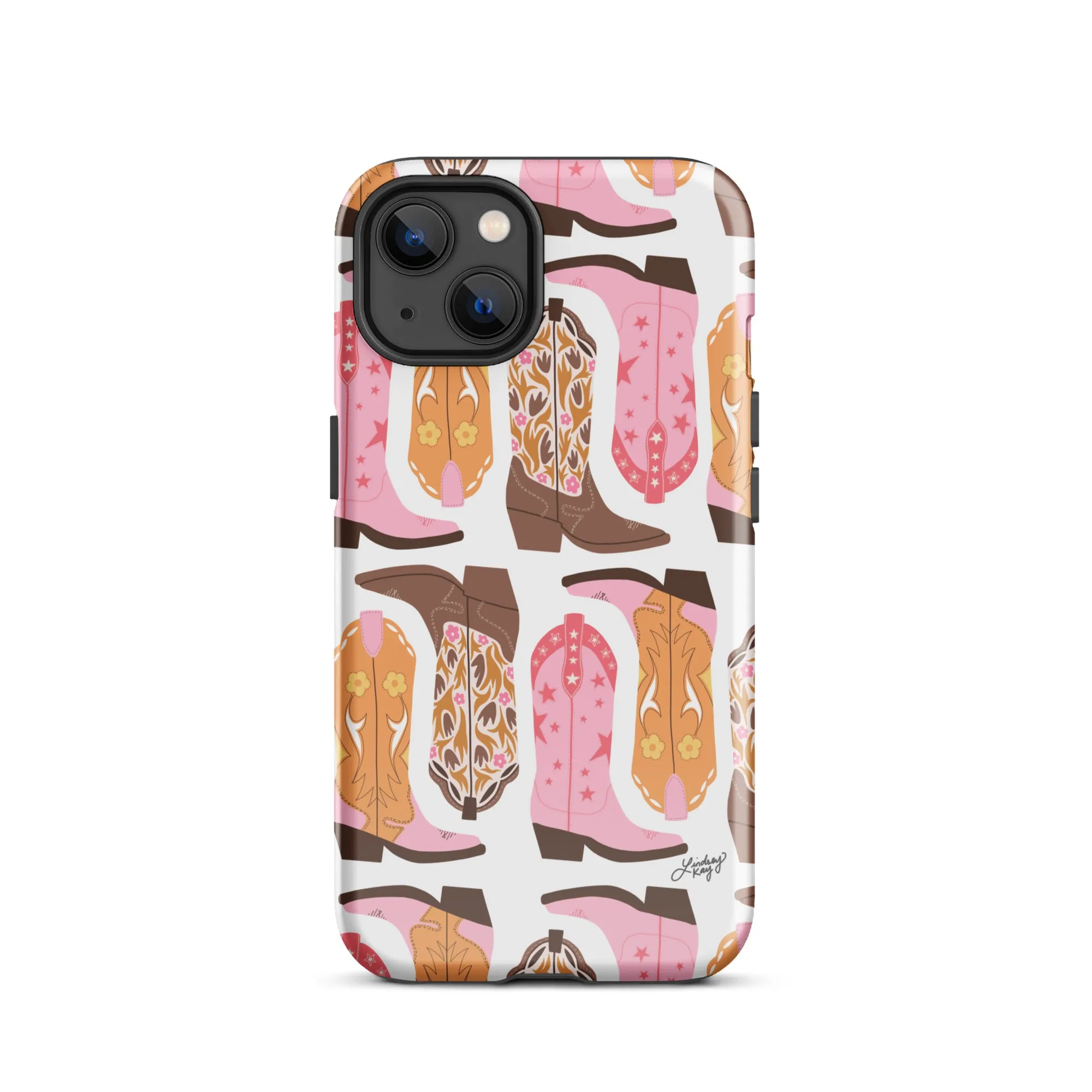 Pink Cowboy Boots Pattern - Tough Case for iPhone®