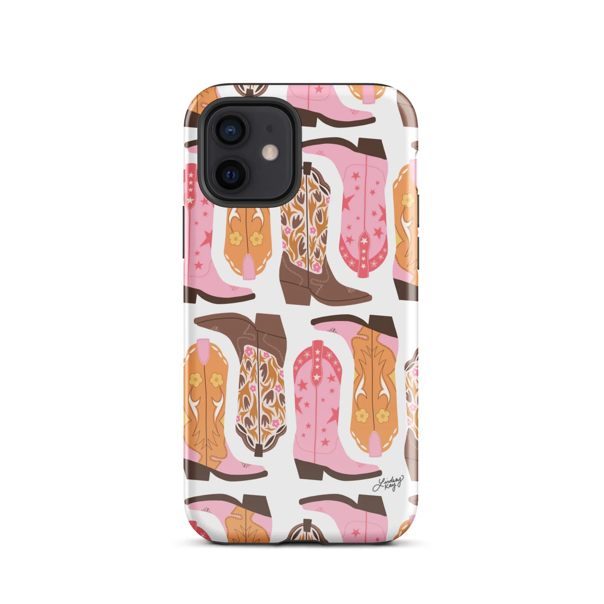 Pink Cowboy Boots Pattern - Tough Case for iPhone®